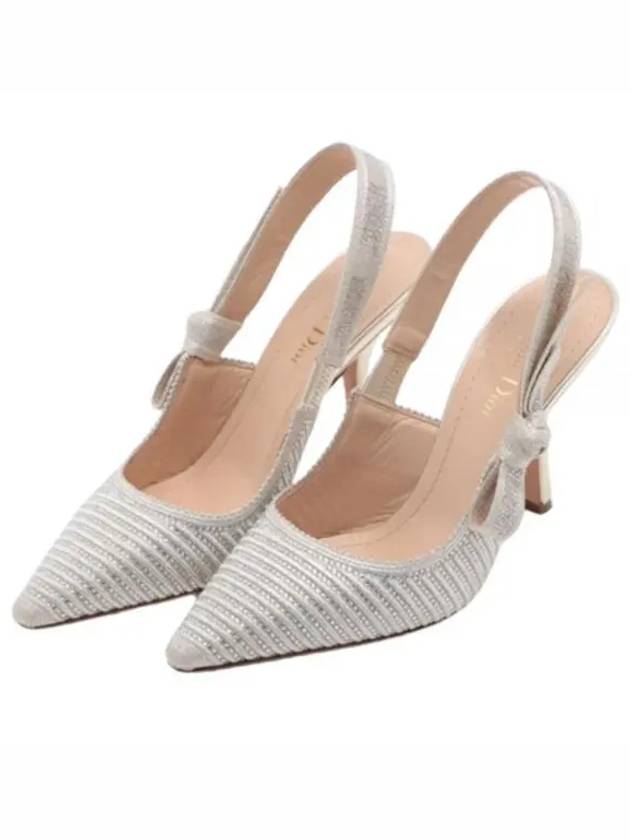 J'adior Slingback Heels Silver - DIOR - BALAAN 1