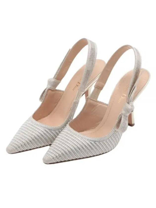 J'adior Slingback Heels Silver - DIOR - BALAAN 2