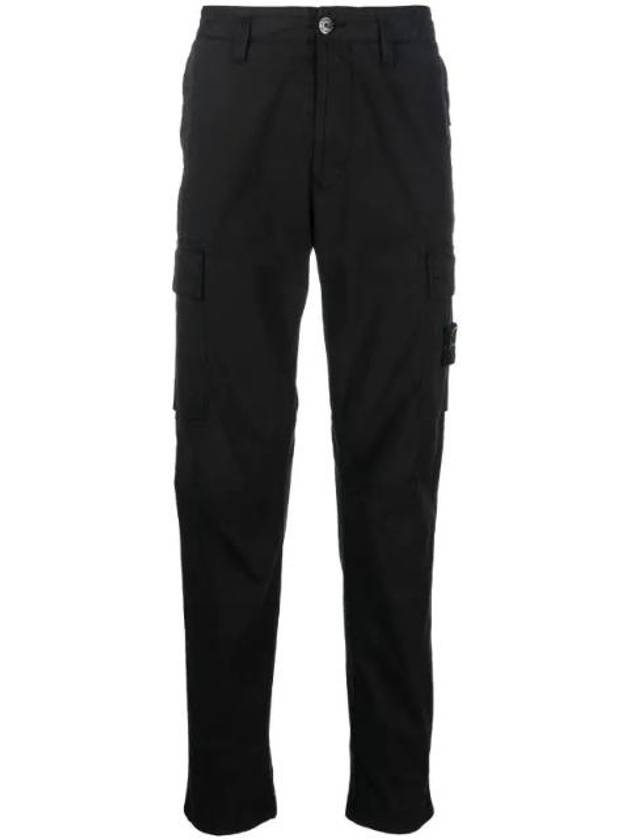 Wappen Patch Cargo Track Pants Black - STONE ISLAND - BALAAN 1