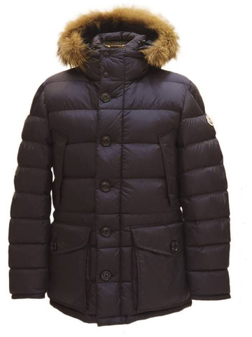 Men s CLUNY hooded short down jacket navy - MONCLER - BALAAN 1