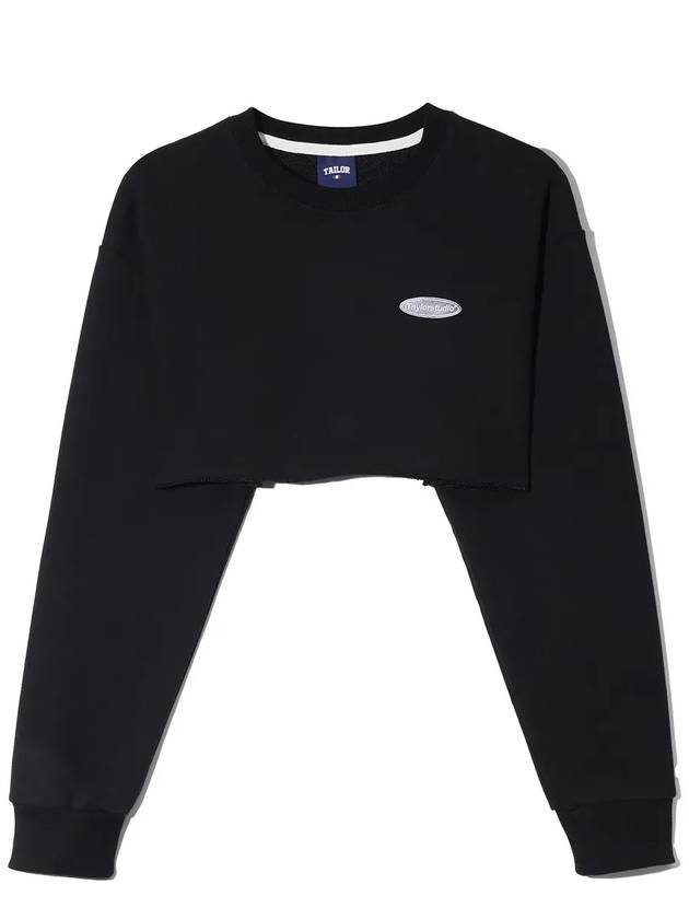 Underboob Sweatshirt Black - TAILOR STUDIO - BALAAN 4