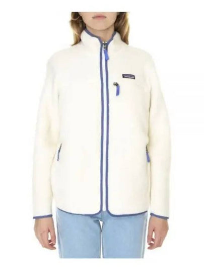 Women's Retro Pile Fleece Zip-up Jacket White - PATAGONIA - BALAAN 2