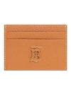 Monogram Logo Leather Card Holder Brown - BURBERRY - BALAAN 1