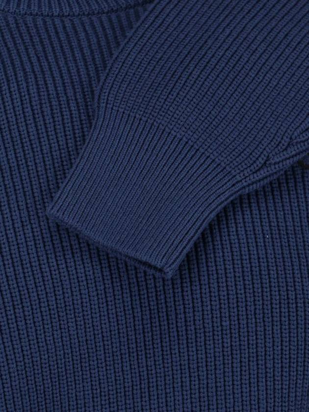 Bold Fox Head Patch Comfort Knit Top Navy - MAISON KITSUNE - BALAAN 4