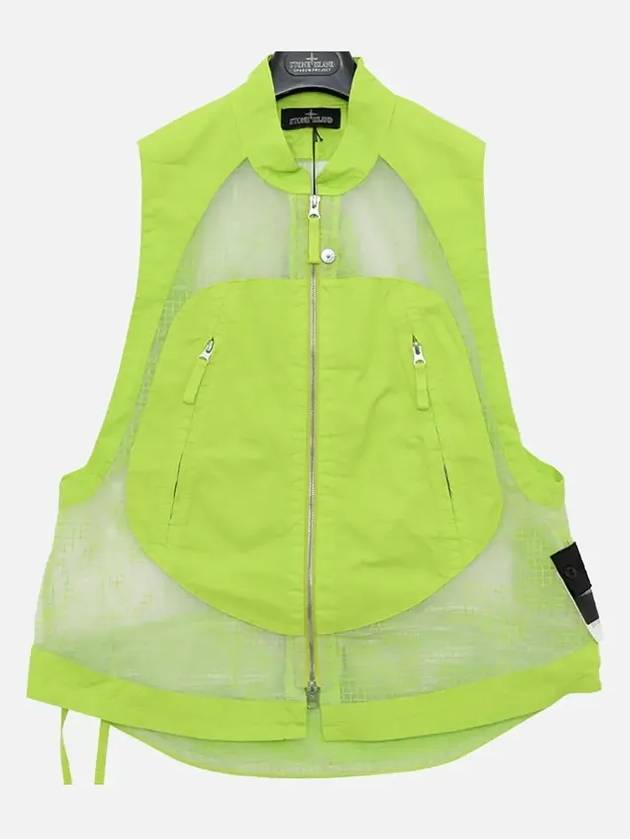 Shadow Project Distorted Ripstop Organza TC Vest Pistachio Green - STONE ISLAND - BALAAN 3