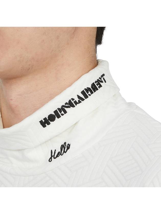 Men's Logo High Neck Long Sleeve T-Shirt Offwhite - HORN GARMENT - BALAAN 9