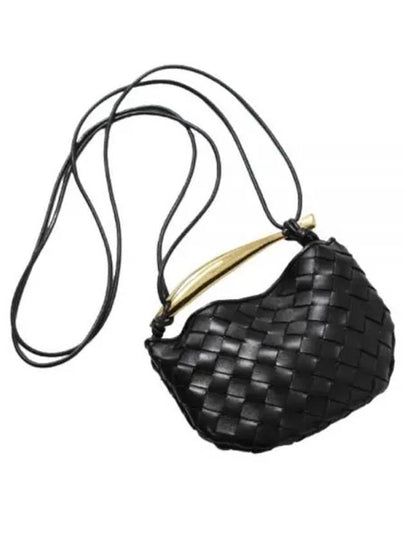 Sardin Intrecciato Mini Tote Bag Black - BOTTEGA VENETA - BALAAN 2