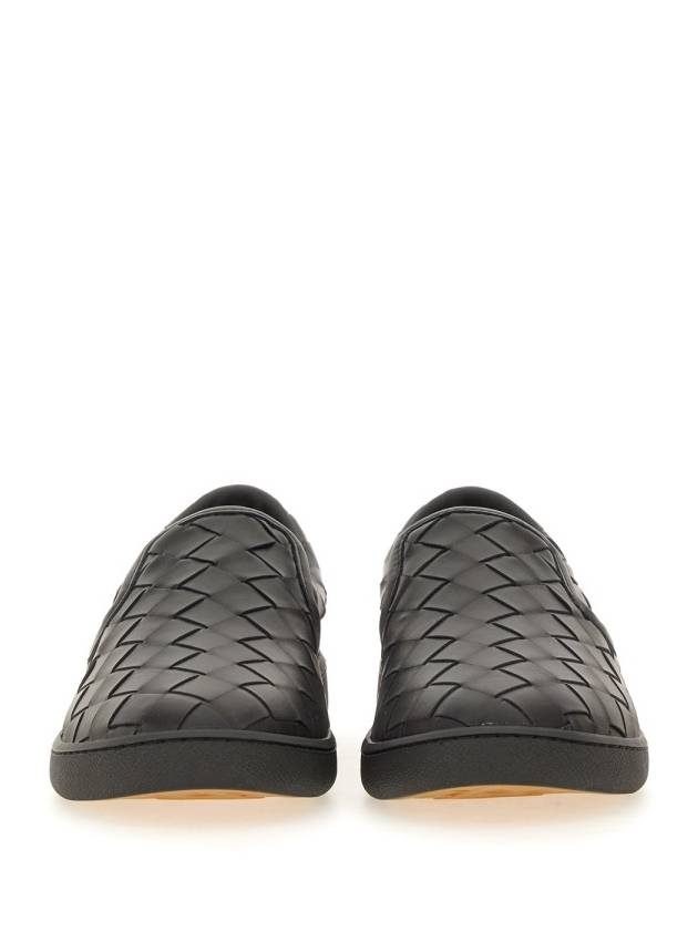 Sawyer Intrecciato Calfskin Slip-Ons Black - BOTTEGA VENETA - BALAAN 5