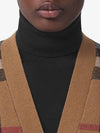 Check Wool Cashmere Cardigan Brown - BURBERRY - BALAAN 6