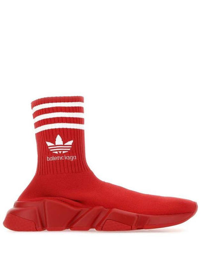 Adidas embroid logo socks high top sneakers red - BALENCIAGA - BALAAN 2