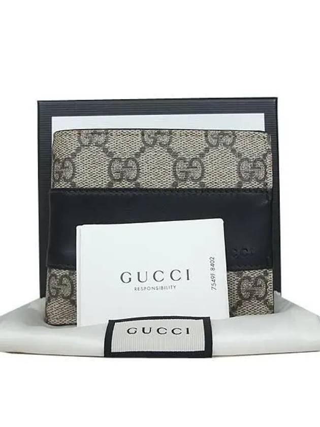 451240 GG Logo PVC Supreme Canvas Eden Men s Half Wallet - GUCCI - BALAAN 1