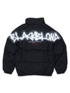 BBD Empty Sprayed Logo Padding Jacket Black - BLACKBLOND - BALAAN 2