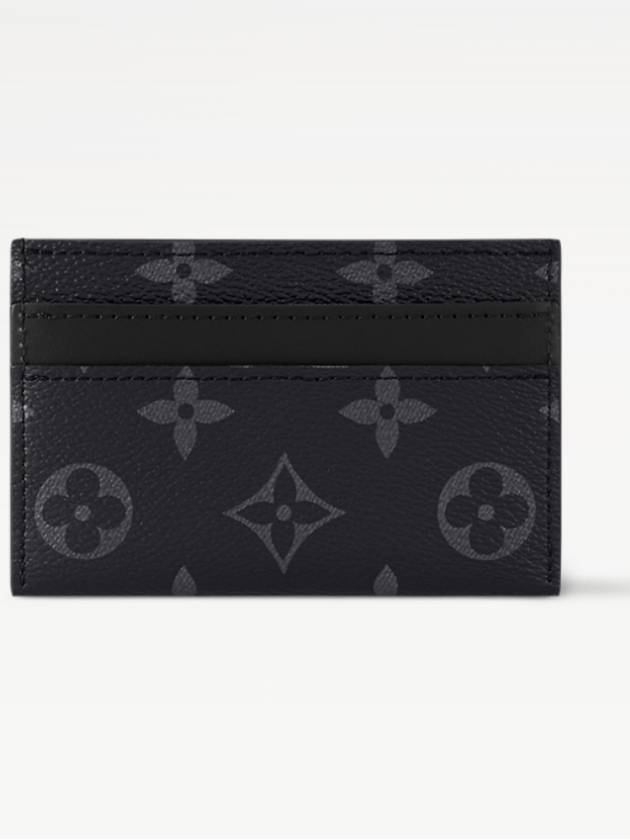 Monogram Eclipse Double Card Wallet Black - LOUIS VUITTON - BALAAN 7