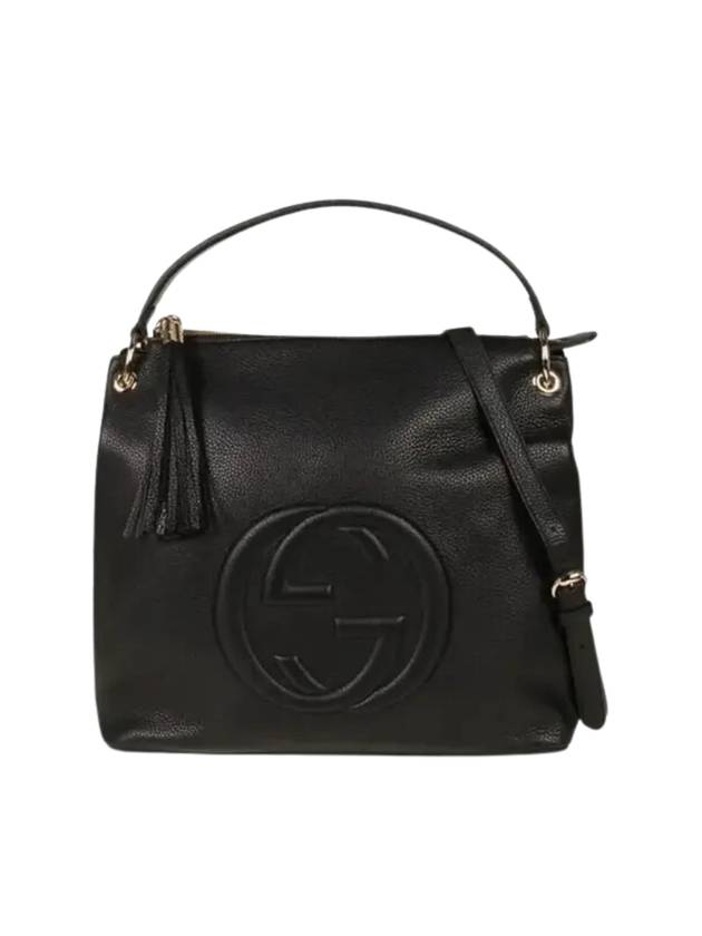 GG Soho Tassel Hobo Shoulder Bag Black - GUCCI - BALAAN 1