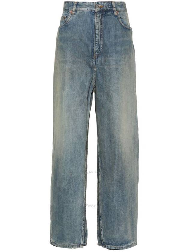 Mid Rise Wide Jeans Blue - BALENCIAGA - BALAAN 2