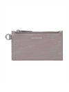 BB Monogram Case On Keyring Card Wallet Grey - BALENCIAGA - BALAAN 1