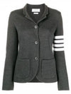 Women's Fine Merino Wool Link Jacket Dark Grey - THOM BROWNE - BALAAN 2