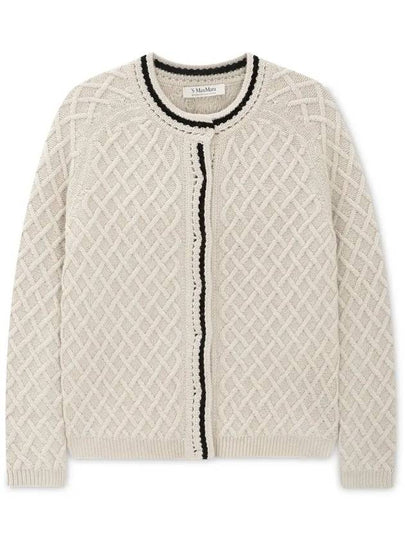 Women's Barbiera Cardigan Ivory - MAX MARA - BALAAN 2