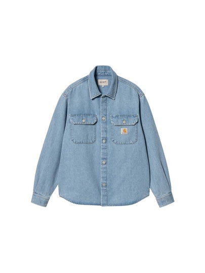 Harvey Shirt Denim Jacket Light Blue - CARHARTT WIP - BALAAN 2