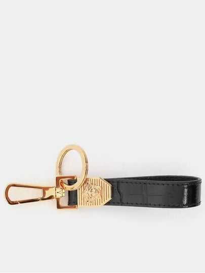 Medusa Leather Strap Keyholder Black - VERSACE - BALAAN 2