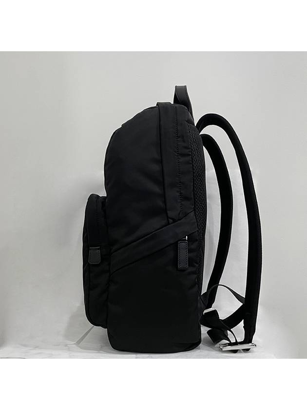 Triangle Logo Re-Nylon Backpack Black - PRADA - BALAAN 4