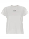 Logo Cotton Jersey Short Sleeve T-Shirt White - MAISON MARGIELA - BALAAN 2