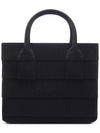 Logo Signature Tote Beach Bag Black - SALVATORE FERRAGAMO - BALAAN 3