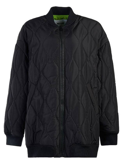 Quilted Bomber Jacket Black - MSGM - BALAAN 2