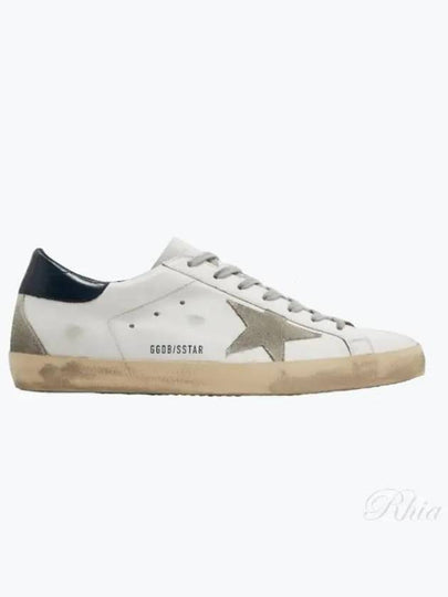 Men's Navy Tab Superstar Low Top Sneakers White - GOLDEN GOOSE - BALAAN 2