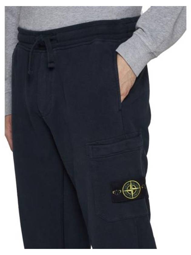 Wappen Patch Cargo Jogger Track Pants Navy - STONE ISLAND - BALAAN 3