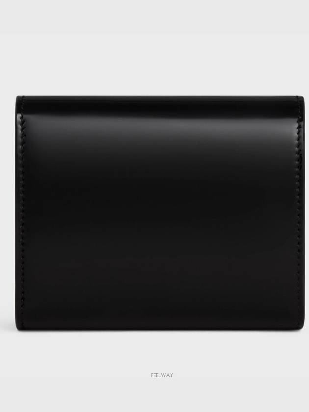 Triomphe patent calfskin small flap wallet CELMCK8DBCKZZZZZ00 - CELINE - BALAAN 7