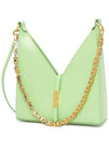 Mini Cut Out Leather Shoulder Bag Green - GIVENCHY - BALAAN 3