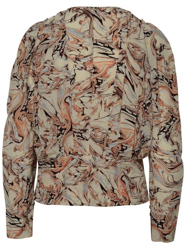 Isabel Marant 'Zarga' Beige Silk Blouse - ISABEL MARANT - BALAAN 3