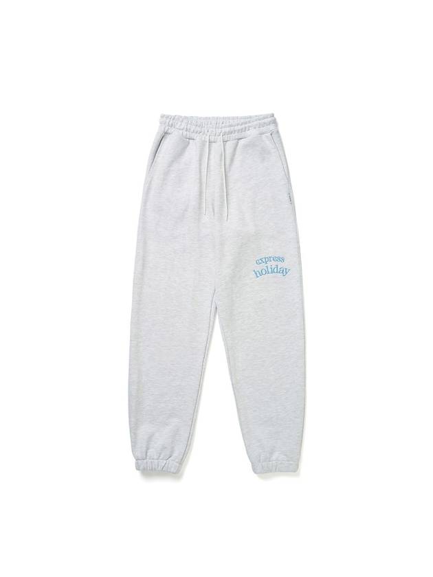 Basic logo jogger pantswhite melange - EXPRESSHOLIDAY - BALAAN 2