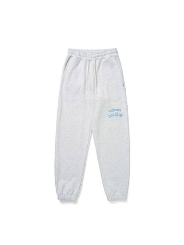 Basic logo jogger pantswhite melange - EXPRESSHOLIDAY - BALAAN 1