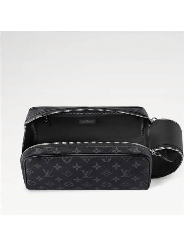 Dopp Kit Monogram Eclipse Pouch Bag Black - LOUIS VUITTON - BALAAN 4