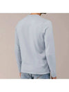 Raw Hand Cotton Crewneck Knit Top Sky Blue - STONE ISLAND - BALAAN 3