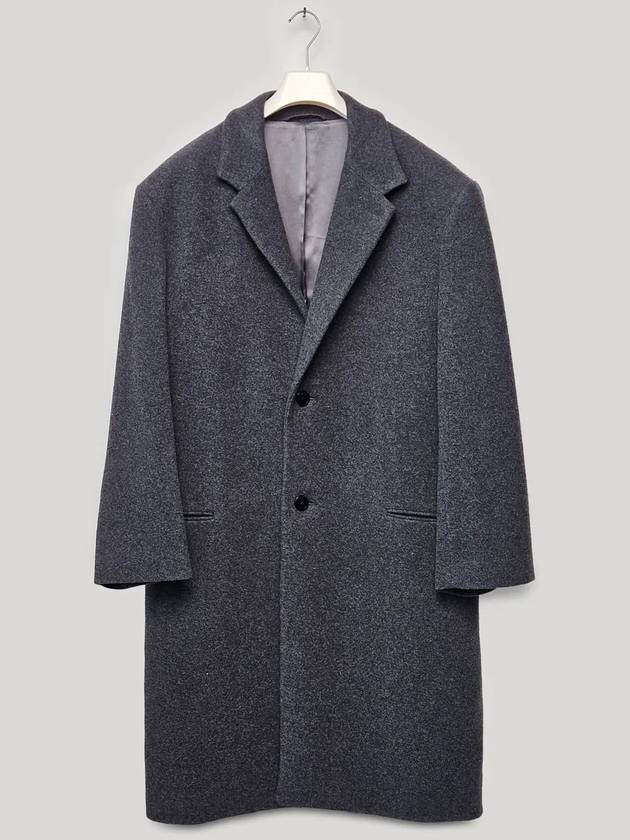 Chesterfield Breasted Wool Single Coat Grey - LEMAIRE - BALAAN 2