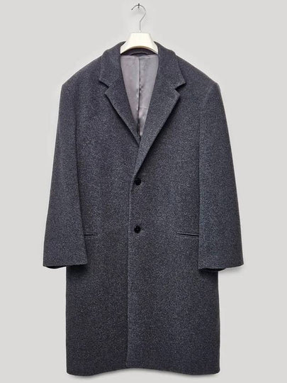 Chesterfield Breasted Wool Single Coat Grey - LEMAIRE - BALAAN 2