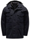 Men's Wappen Patch Ghost Piece Zip-up Jacket Black - STONE ISLAND - BALAAN 2