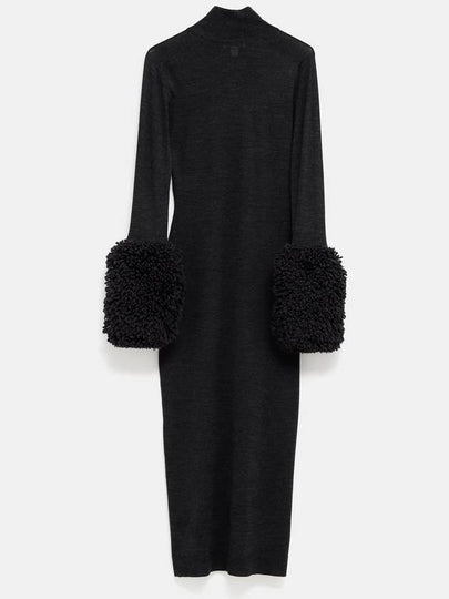 Bodycon Knit Dress with Bubble Cuffs - ALAIA - BALAAN 2