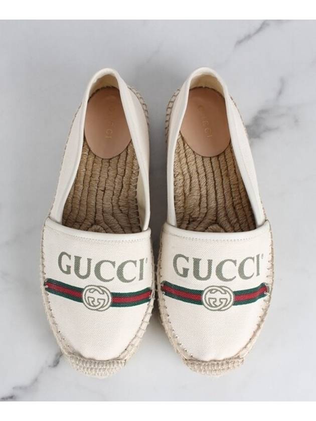 Band logo canvas espadrille 36 5 235 - GUCCI - BALAAN 9