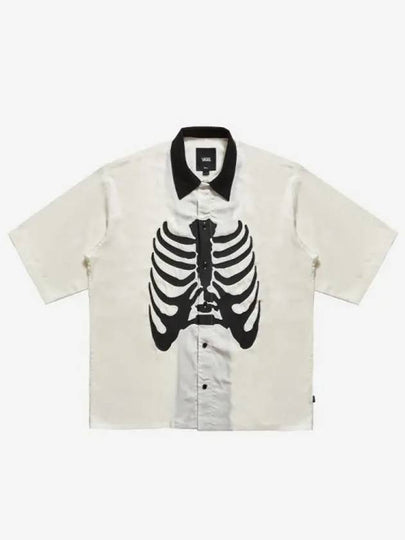 Skeleton Short Sleeve Shirt Beige - VANS - BALAAN 2