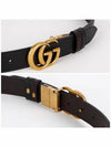 Double G Buckle Reversible Belt Black - GUCCI - BALAAN 5