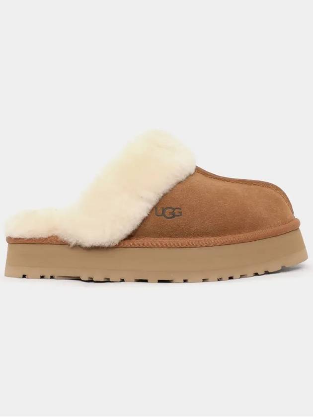 Women's Diskett Fleece Platform Slippers Brown - UGG - BALAAN 4