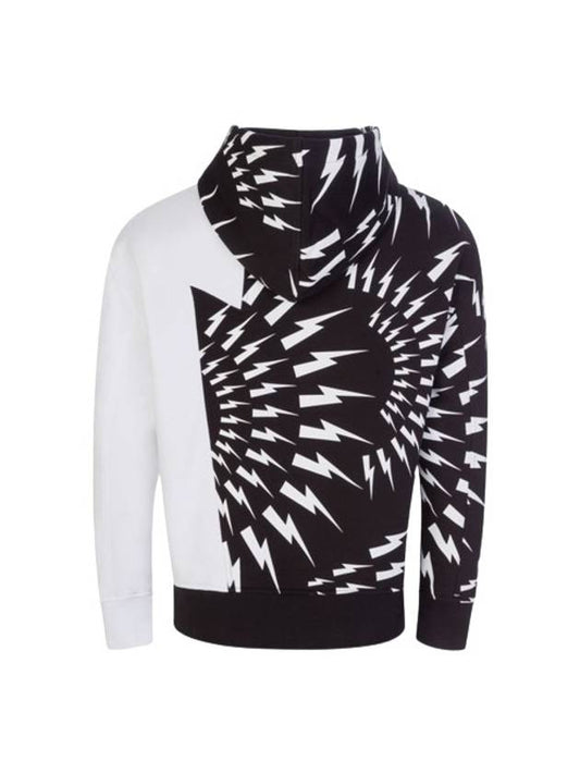 Thunder Hoodie White Black - NEIL BARRETT - BALAAN 2