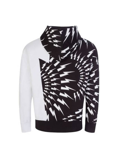 Thunder Hoodie White Black - NEIL BARRETT - BALAAN 1