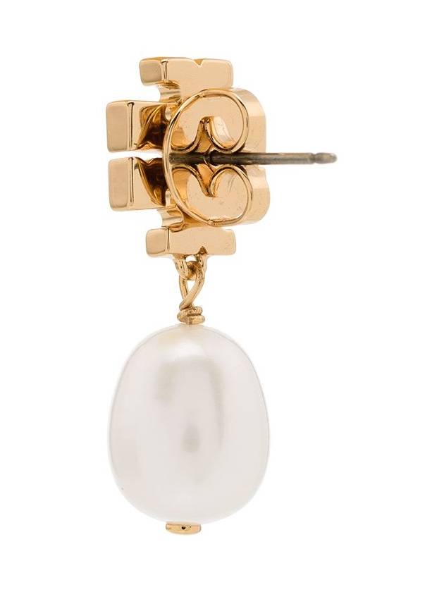 Kira Pave Pearl Drop Earrings Gold - TORY BURCH - BALAAN 4