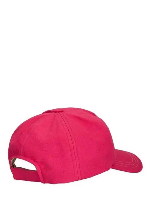 Isabel Marant TYRON Logo Embroidered Cotton Baseball Cap Hat Pink - ISABEL MARANT - BALAAN 5