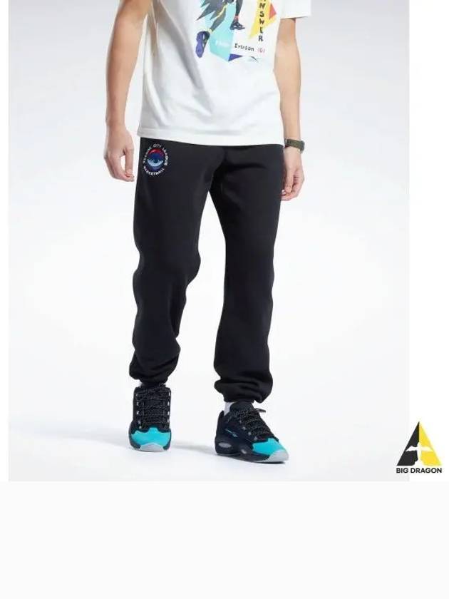 City League Brushed Sweatpants Black HG0153 - REEBOK - BALAAN 1